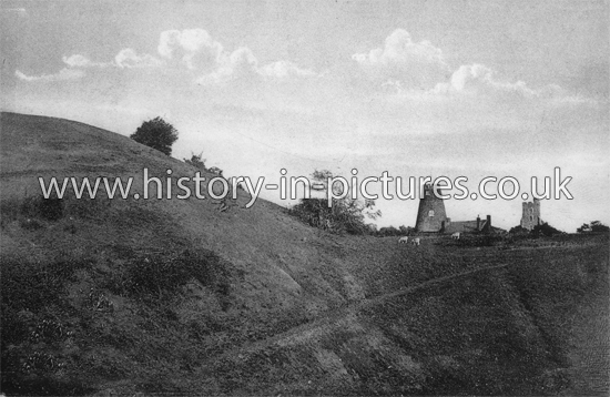 The Mount and Mill, Rayleigh, Essex. c.1910